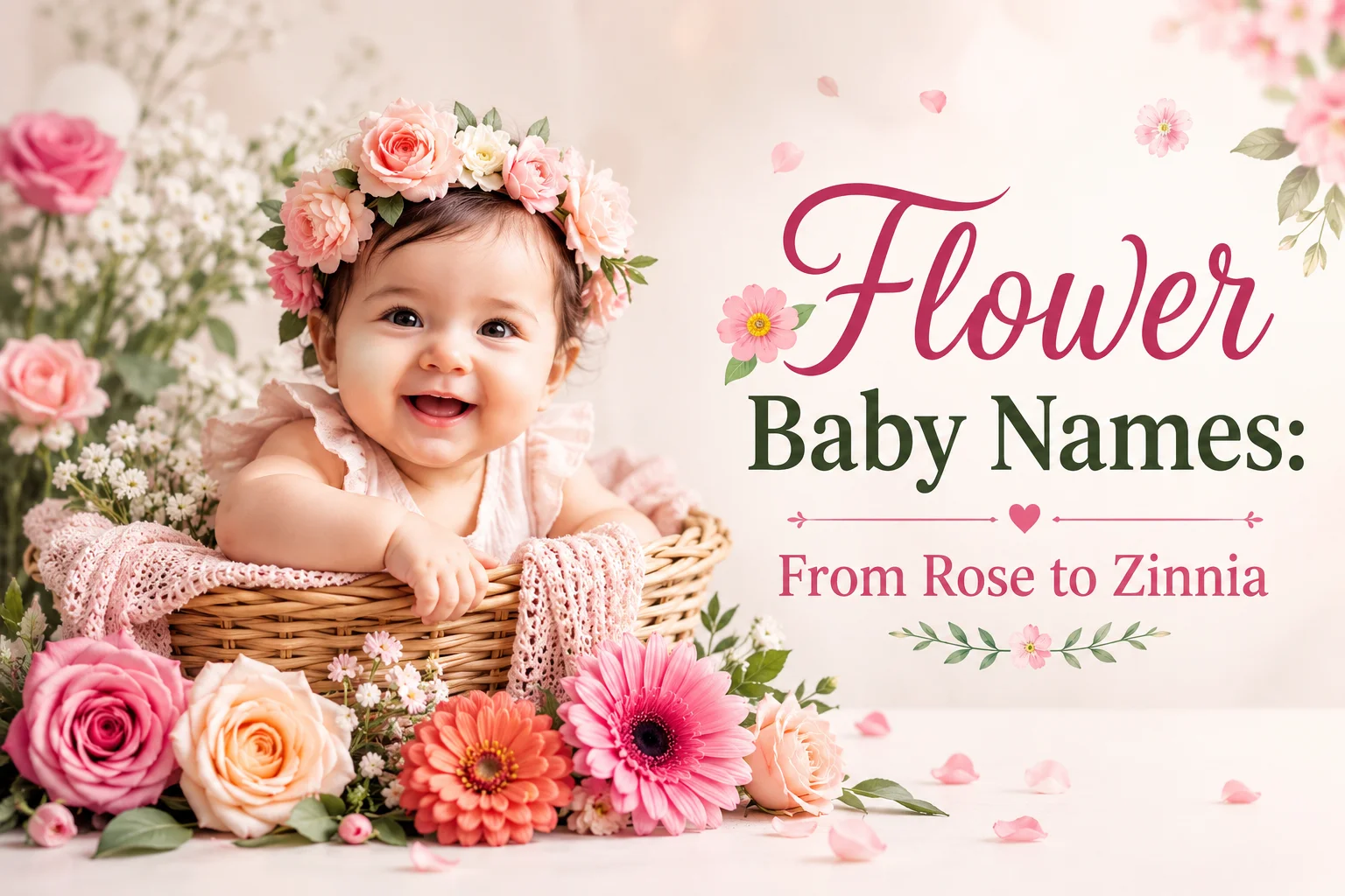 Flower Baby Names: From Rose to Zinnia